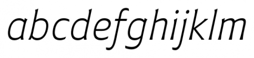 Plathorn Light Italic Font LOWERCASE