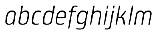 Plau Light Italic Font LOWERCASE