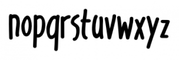 Pleasant Hand Bold Font LOWERCASE
