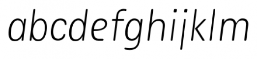 Plural Display Light Italic Font LOWERCASE