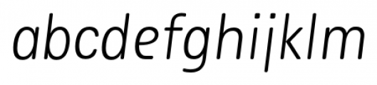 Plural Regular Italic Font LOWERCASE