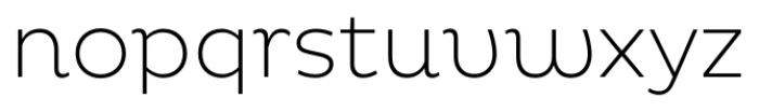 Pluto ExtraLight Font LOWERCASE