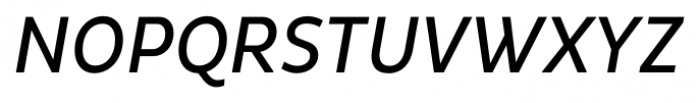 Pluto Sans Cond Regular Italic Font UPPERCASE