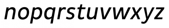Pluto Sans Cond Regular Italic Font LOWERCASE