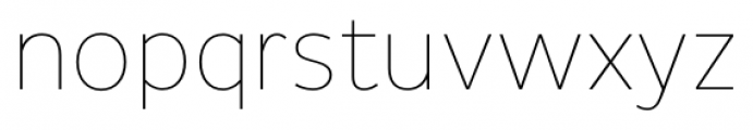 Pluto Sans Cond Thin Font LOWERCASE