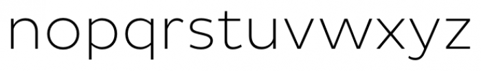 Pluto Sans ExtraLight Font LOWERCASE