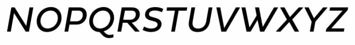 Pluto Sans Italic Font UPPERCASE