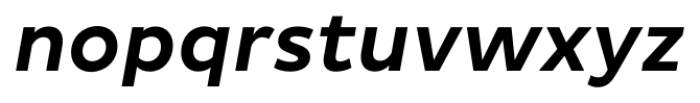 Pluto Sans Medium Italic Font LOWERCASE