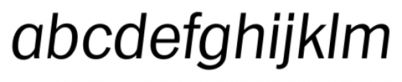 Plymouth Serial Light Italic Font LOWERCASE