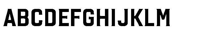 Placa Variable Fina Font UPPERCASE