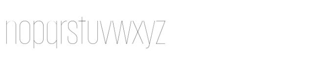 Placard Next Pro Hairline Font LOWERCASE