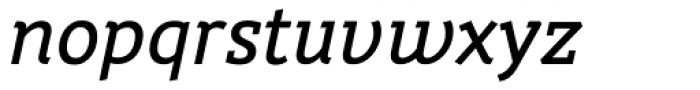 Placebo Serif Italic Font LOWERCASE