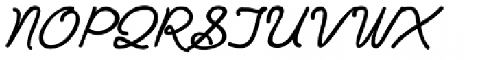 PlainPensle Bold Italic Font UPPERCASE