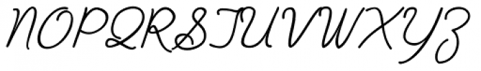 PlainPensle Italic Font UPPERCASE