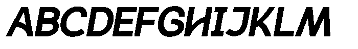 Plakad Black Italic Font UPPERCASE