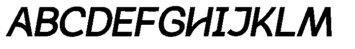 Plakad Bold Italic Font UPPERCASE