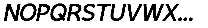 Plakad Bold Italic Font UPPERCASE