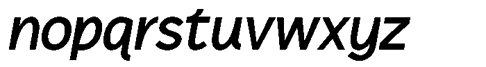 Plakad Bold Italic Font LOWERCASE