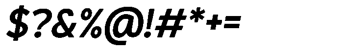 Plakad Extra Bold Italic Font OTHER CHARS