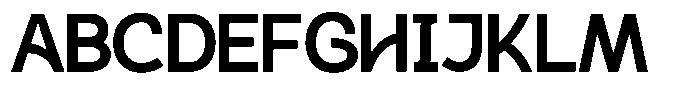 Plakad Extra Bold Font UPPERCASE
