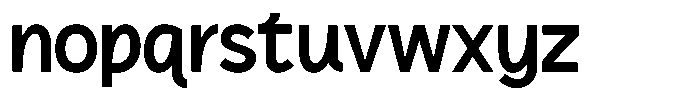 Plakad Extra Bold Font LOWERCASE