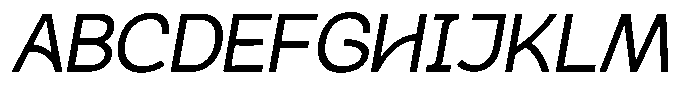 Plakad Regular Italic Font UPPERCASE
