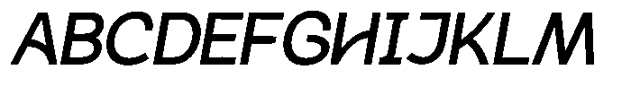 Plakad Semi Bold Italic Font UPPERCASE