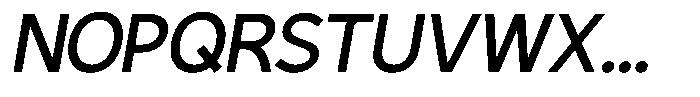 Plakad Semi Bold Italic Font UPPERCASE