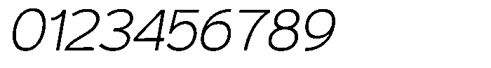 Plakad Thin Italic Font OTHER CHARS