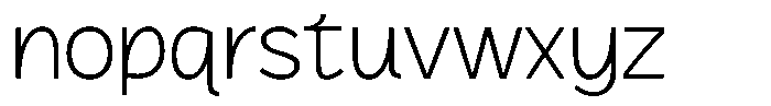 Plakad Thin Font LOWERCASE