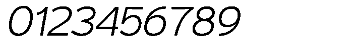 Plakart Extralight Italic Font OTHER CHARS