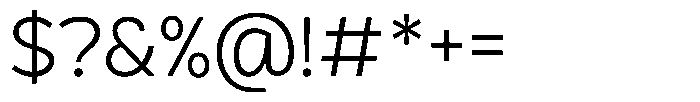 Plakart Extralight Font OTHER CHARS