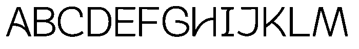 Plakart Extralight Font UPPERCASE