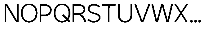Plakart Extralight Font UPPERCASE