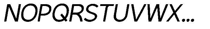 Plakart Regular Italic Font UPPERCASE