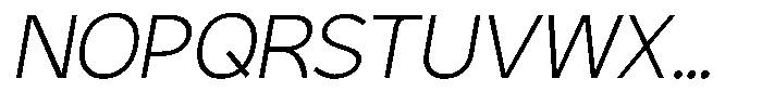 Plakart Thin Italic Font UPPERCASE