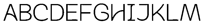 Plakart Thin Font UPPERCASE