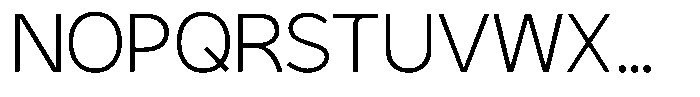 Plakart Thin Font UPPERCASE
