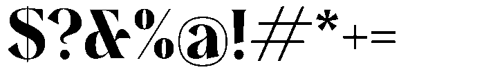 Plakent Black Font OTHER CHARS