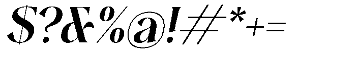 Plakent Bold Italic Font OTHER CHARS
