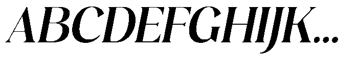 Plakent Bold Italic Font UPPERCASE