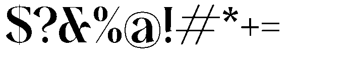 Plakent Bold Font OTHER CHARS