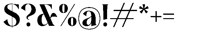 Plakent Extra Bold Font OTHER CHARS