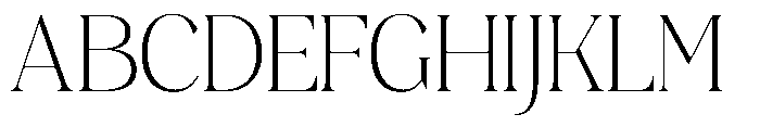 Plakent Extra Light Font UPPERCASE