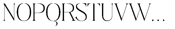 Plakent Extra Light Font UPPERCASE