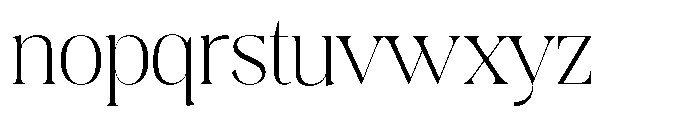 Plakent Extra Light Font LOWERCASE