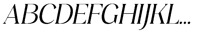 Plakent Italic Font UPPERCASE