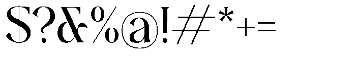 Plakent Medium Font OTHER CHARS