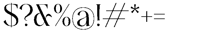 Plakent Regular Font OTHER CHARS