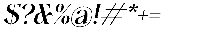 Plakent Semi Bold Italic Font OTHER CHARS